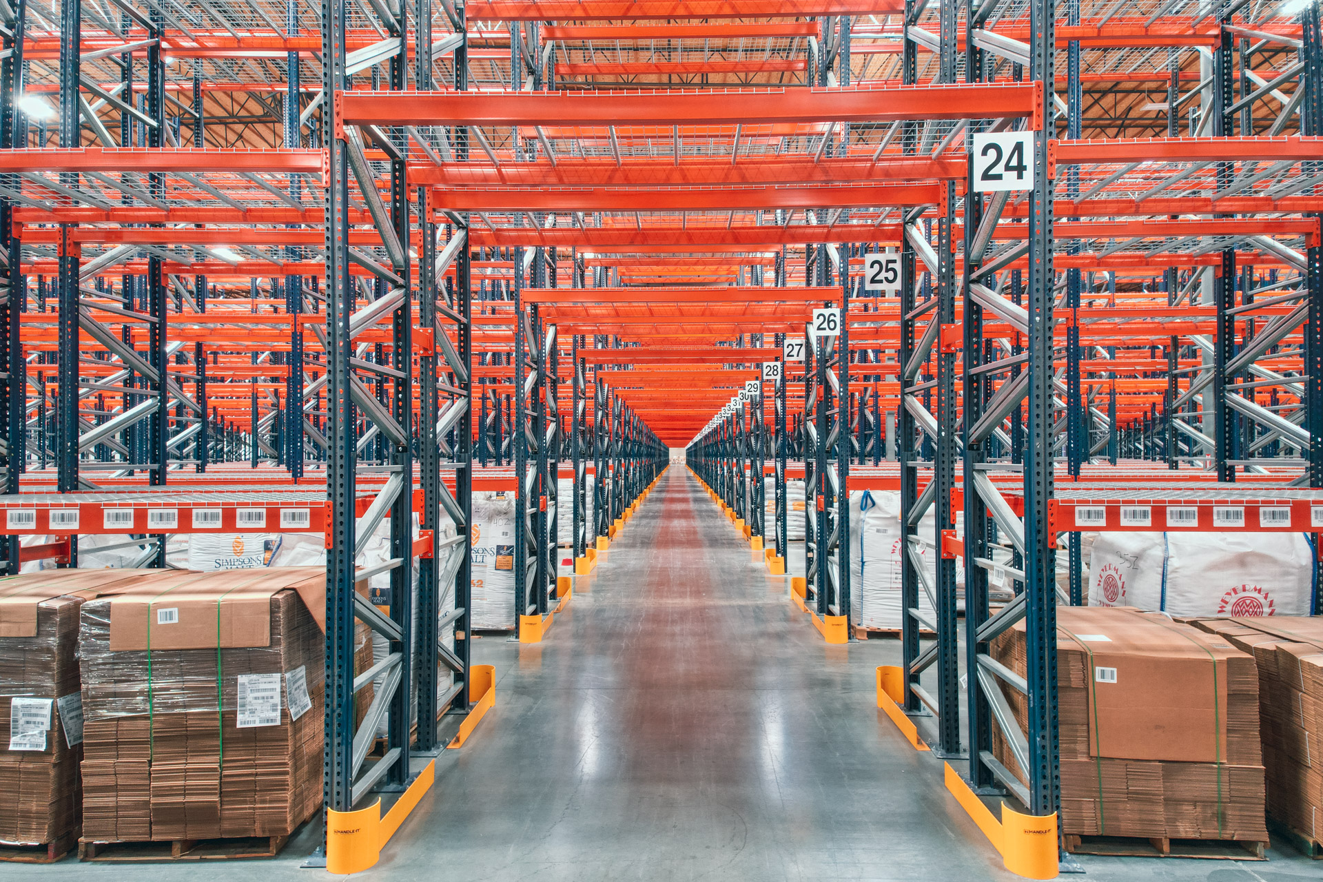 Industrial pallet racking installation in Richmond warehouse